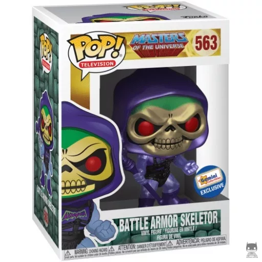Figura Funko Pop! Skeletor con armadura de batalla (Metalizado) (Skeletor)