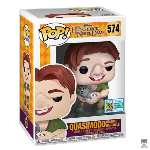 Figura Funko Pop! Quasimodo sujetando una gárgola (Quasimodo)