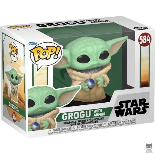 Figura Funko Pop! Grogu con armadura (Star Wars: El libro de Boba Fett)