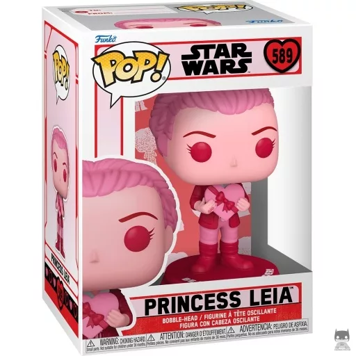 Figura Funko Pop! Princesa Leia (Rosa) (Star Wars (San Valentín))