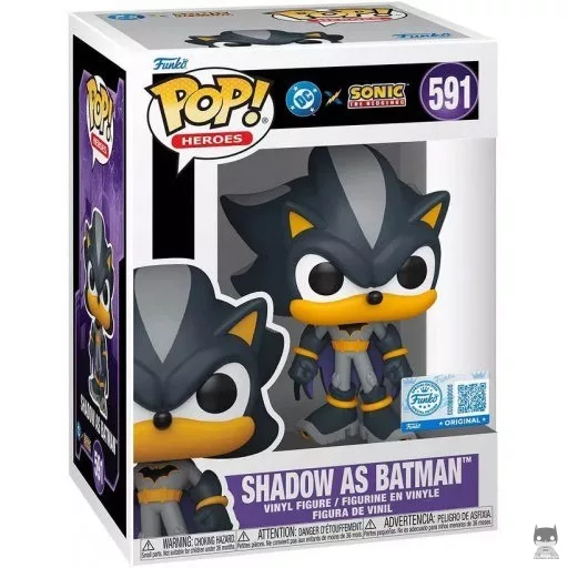 Figura Funko Pop! Shadow como Batman (Shadow the Hedgehog)