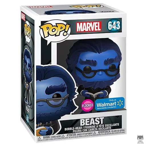 Figura Funko Pop! Bestia (Flocado) (Marvel Comics)