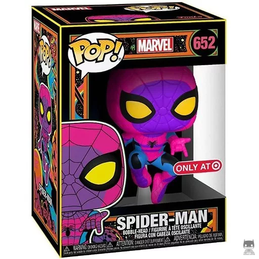 Figura Funko Pop! Spider-Man (Luz negra) (Spider-Man (Peter Parker))