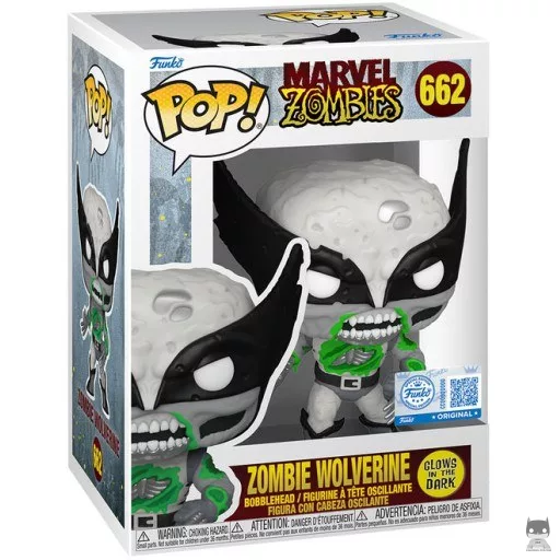 Figura Funko Pop! Lobezno zombi (Brilla en la oscuridad) (Lobezno (Logan))