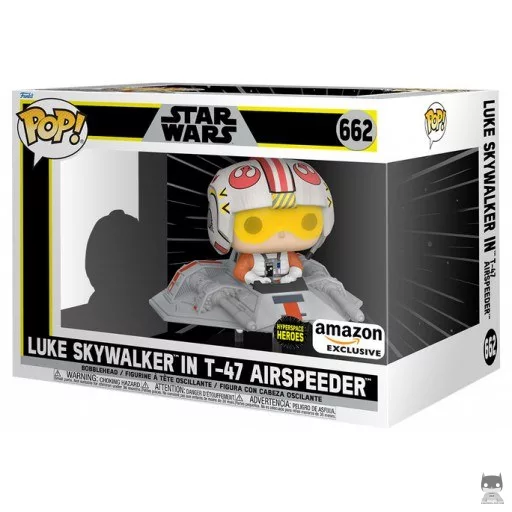 Figura Funko Pop! Hyperspace Heroes: Luke Skywalker en el aerodeslizador T-47 (Star Wars: Episodio V, El imperio contraataca)