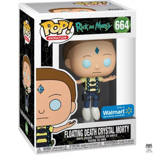 Figura Funko Pop! Morty flotando con el cristal de la muerte (Morty (Mortimer Smith))