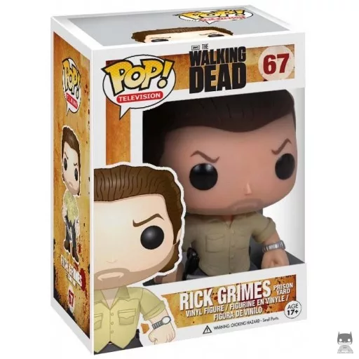 Figura Funko Pop! Rick Grimes en el patio de la prisión (The Walking Dead)
