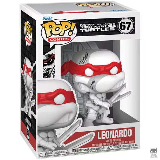 Figura Funko Pop! Leonardo (Dañado en combate) (Comic Deco) (Tortugas Ninja de Eastman y Laird)