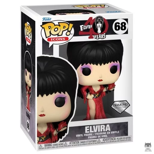 Figura Funko Pop! Elvira, reina de las tinieblas (Purpurina de diamante) (Purpurina)