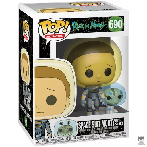 Figura Funko Pop! Morty con traje espacial y serpiente (Morty (Mortimer Smith))