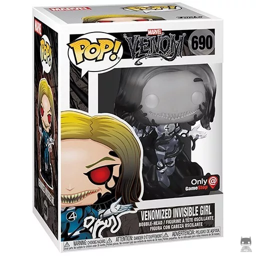 Figura Funko Pop! Chica Invisible venomizada (Translúcido) (Venom)