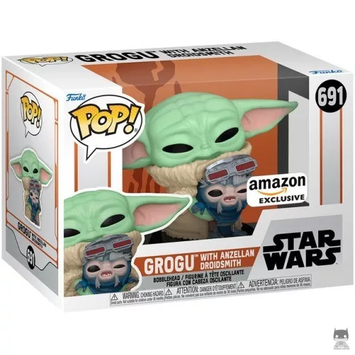 Figura Funko Pop! Grogu con un herrero de droides anzellano (Grogu (El Niño - Baby Yoda))