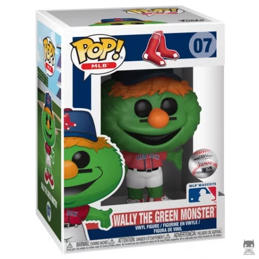 Figura Funko Pop! Wally The Green Monster (Rojo) (Mascotas MLB)