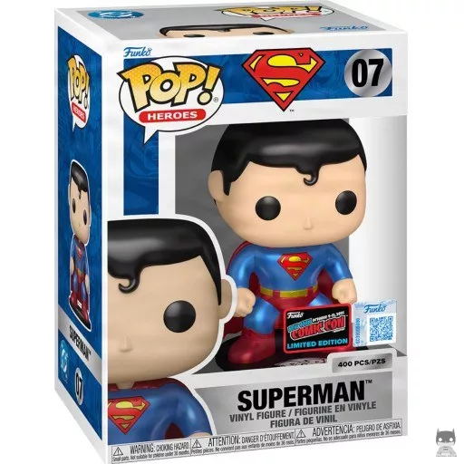 Figura Funko Pop! Superman (Metalizado) (New York Comic Con (convención de otoño) 2025)