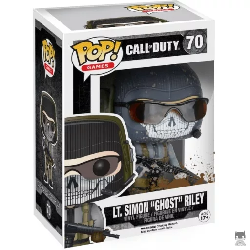 Figura Funko Pop! Lt. Simon "Ghost" Riley (Salpicado de barro) (Chase) (Call of Duty)