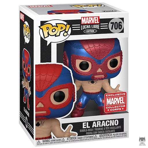 Figura Funko Pop! El Aracno (Metalizado) (Marvel Lucha Libre)