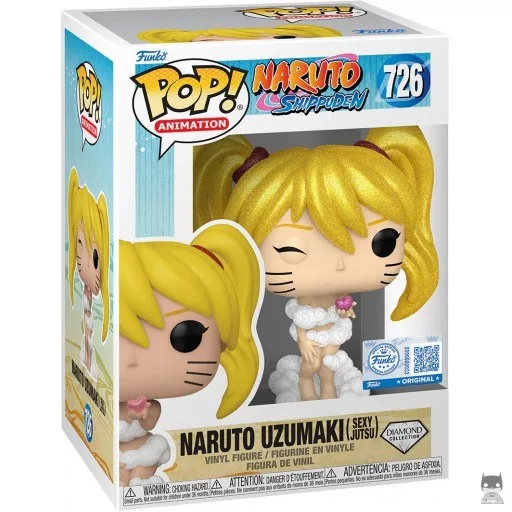 Figura Funko Pop! Naruto Uzumaki (Jutsu sexy) (Purpurina de diamante) (Naruto Uzumaki)