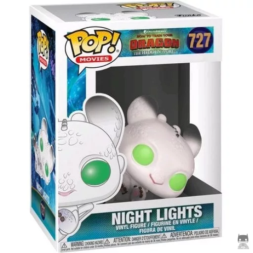 Figura Funko Pop! Night Lights (Blanco) (Cómo entrenar a tu dragón)