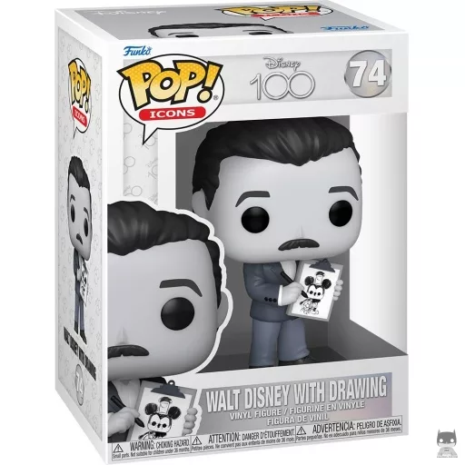 Figura Funko Pop! Walt Disney con dibujo (Blanco y negro)