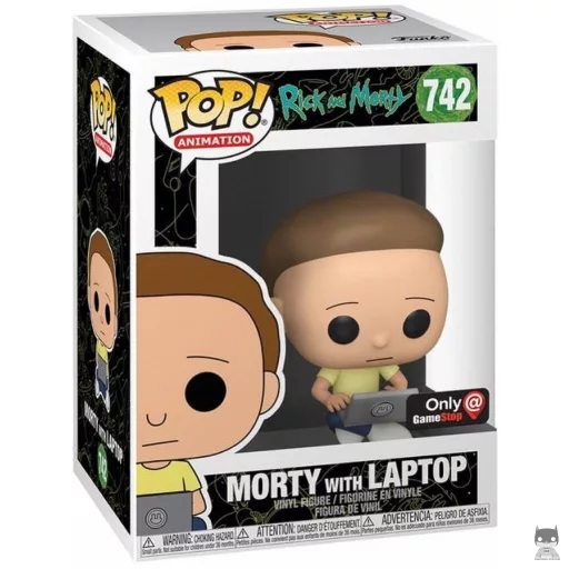 Figura Funko Pop! Morty con portátil (Morty (Mortimer Smith))