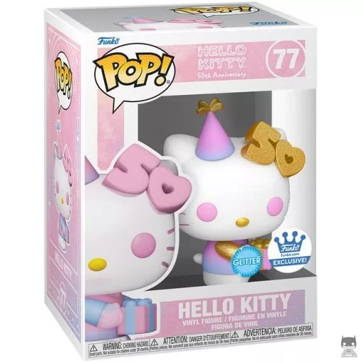 Figura Funko Pop! Hello Kitty (50.º aniversario) (Purpurina de diamante) (Purpurina)