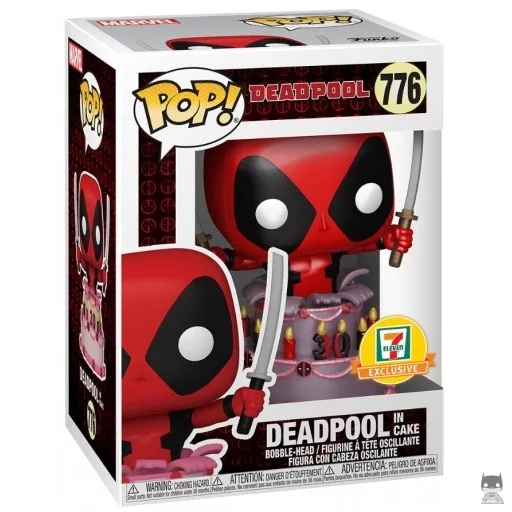 Figura Funko Pop! Deadpool en la tarta (Metalizado) (Deadpool)