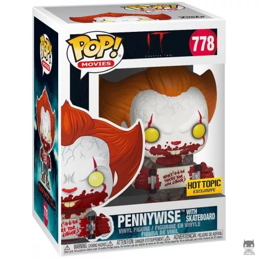 Figura Funko Pop! Pennywise con monopatín (It: Capítulo 2)