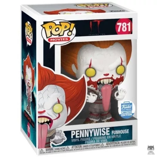 Figura Funko Pop! Pennywise casa de la risa con salpicaduras de sangre (It: Capítulo 2)