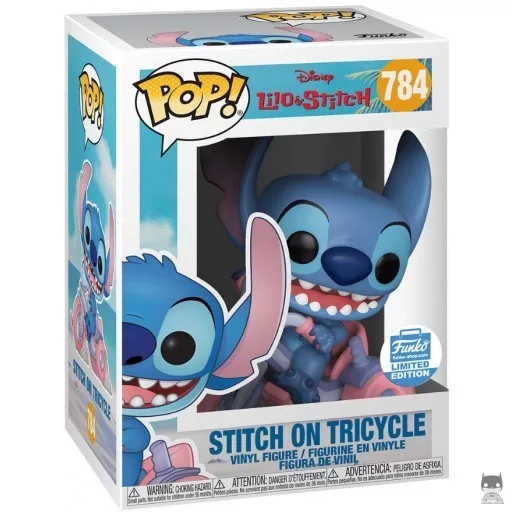Figura Funko Pop! Stitch en triciclo (Lilo y Stitch)