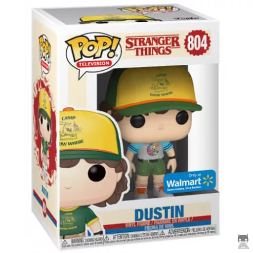 Figura Funko Pop! Dustin en el campamento con camiseta gris (Stranger Things)