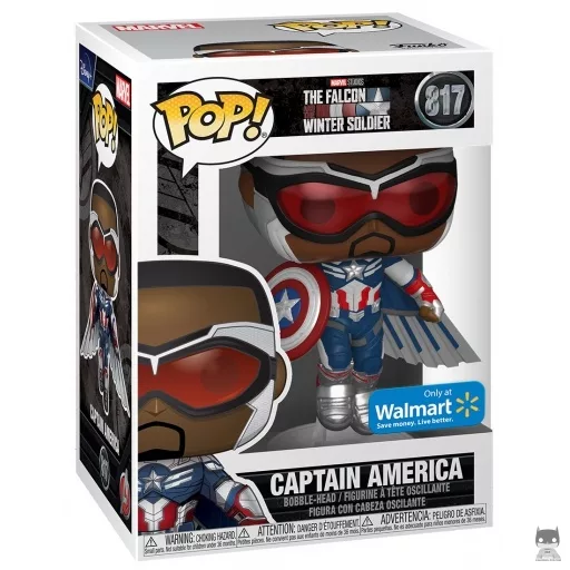 Figura Funko Pop! Capitán América (Metalizado) (Falcon y el Soldado de Invierno)