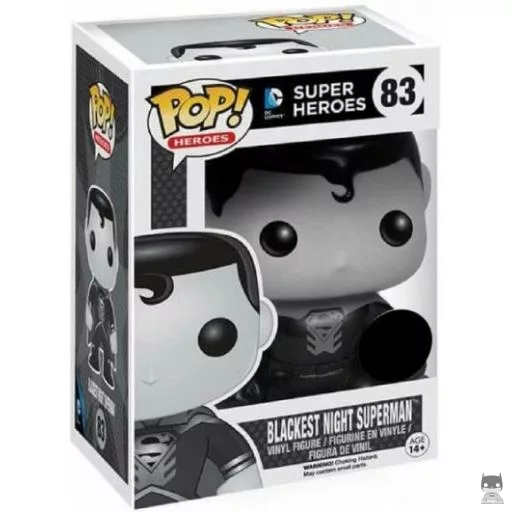 Figura Funko Pop! Superman de La noche más oscura (Blanco y negro) (DC Super Heroes)