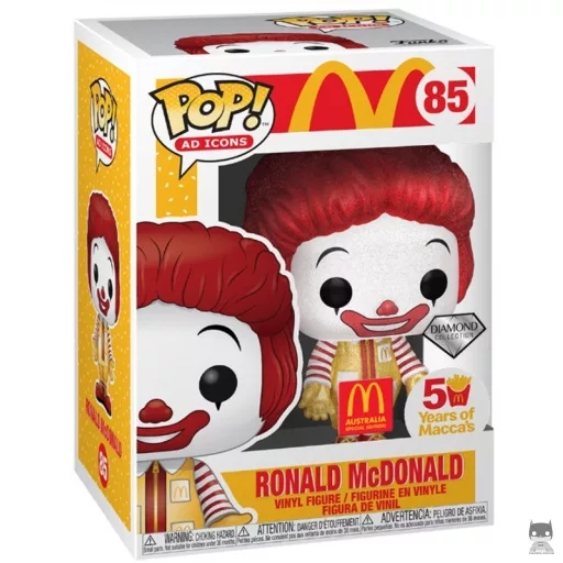 Figura Funko Pop! Ronald McDonald (Purpurina de diamante) (Box Lunch)