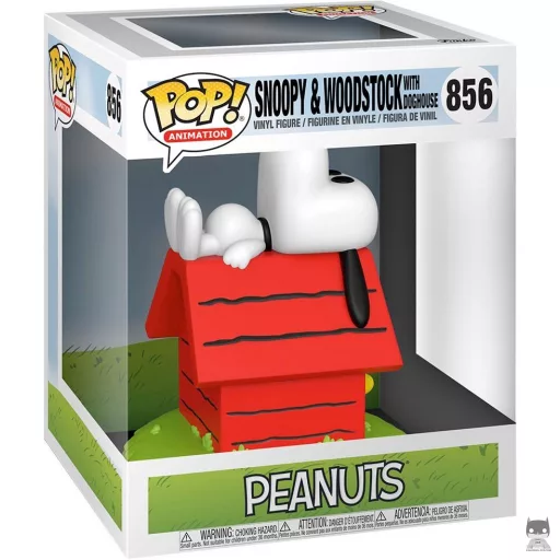 Figura Funko Pop! Snoopy & Woodstock con la caseta (Peanuts)