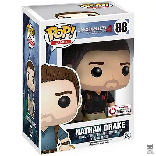 Figura Funko Pop! Nathan Drake (Camiseta de Naughty Dog) (Uncharted)