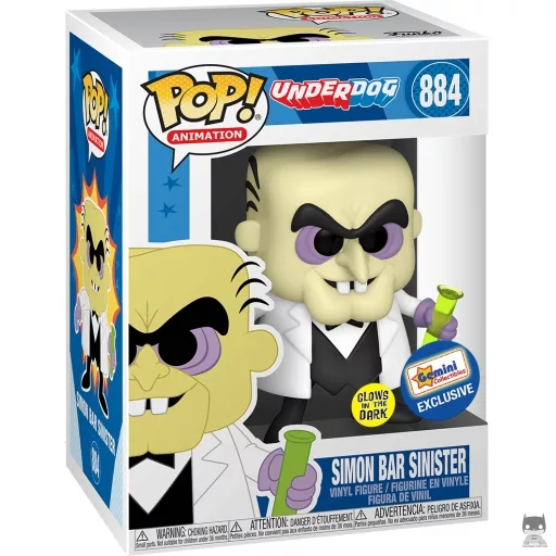 Figura Funko Pop! Simon Bar Sinister (Brilla en la oscuridad) (Underdog)