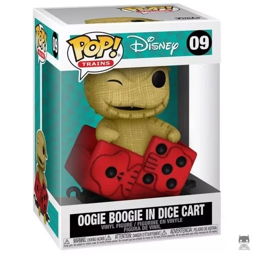 Figura Funko Pop! Oogie Boogie en carrito de dados (Pesadilla antes de Navidad)