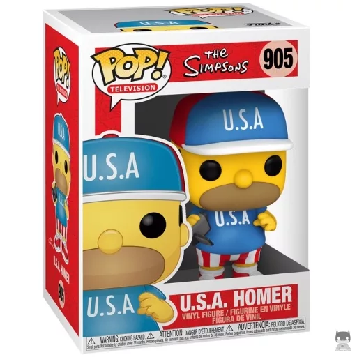 Figura Funko Pop! Homer EE. UU. (Homer Simpson)