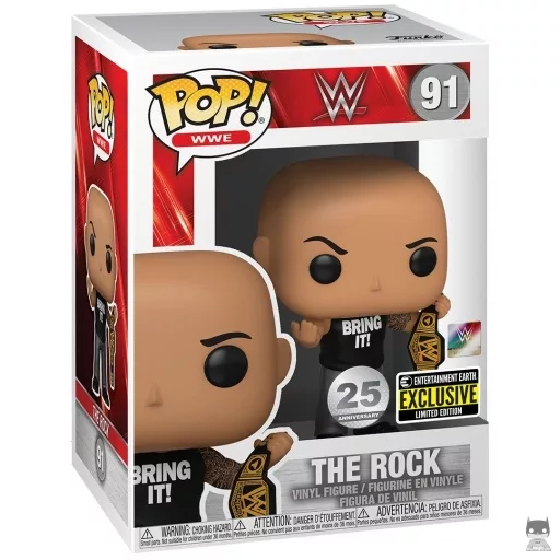 Figura Funko Pop! The Rock con cinturón (Dwayne "The Rock" Johnson)