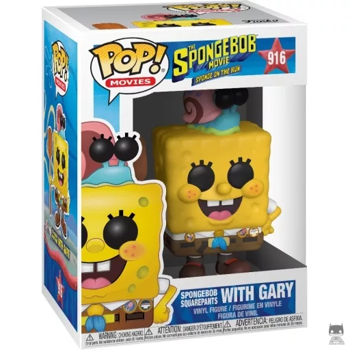 Figura Funko Pop! Bob Esponja con Gary (Bob Esponja: Un héroe al rescate)