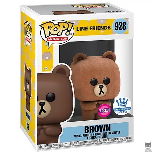 Figura Funko Pop! Brown (Flocado) (Line Friends)