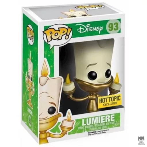 Figura Funko Pop! Lumière (Brilla en la oscuridad) (La bella y la bestia)