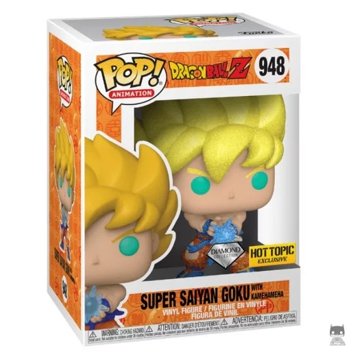Figura Funko Pop! Goku Super Saiyan con Kame Hame Ha (Purpurina de diamante) (Goku)