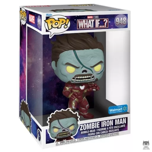 Figura Funko Pop! Iron Man zombi (Supersized) (¿Qué pasaría si...?)