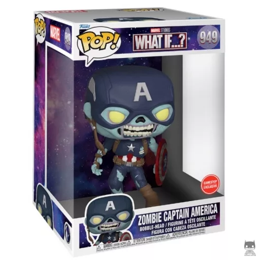 Figura Funko Pop! Capitán América zombi (Supersized) (¿Qué pasaría si...?)