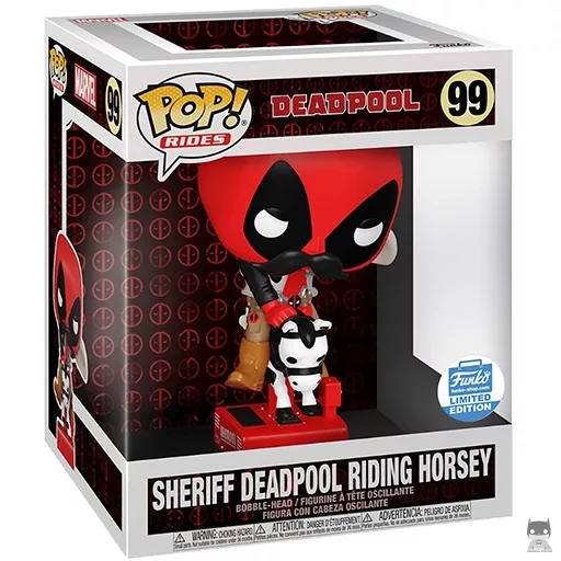 Figura Funko Pop! Deadpool sheriff montando a caballito (Deadpool)
