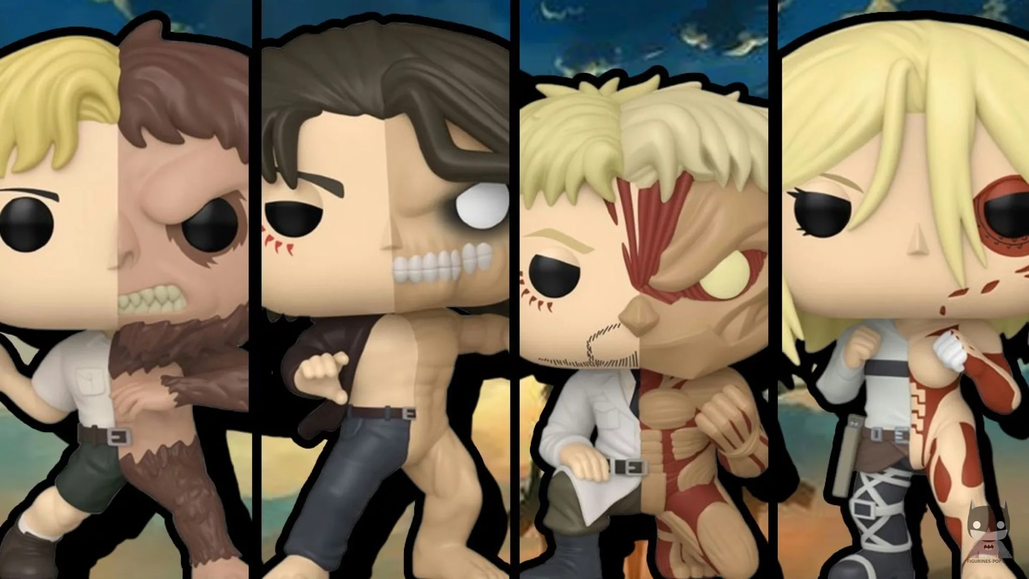 Ataque a los titanes: Funko parte sus figuras por la mitad